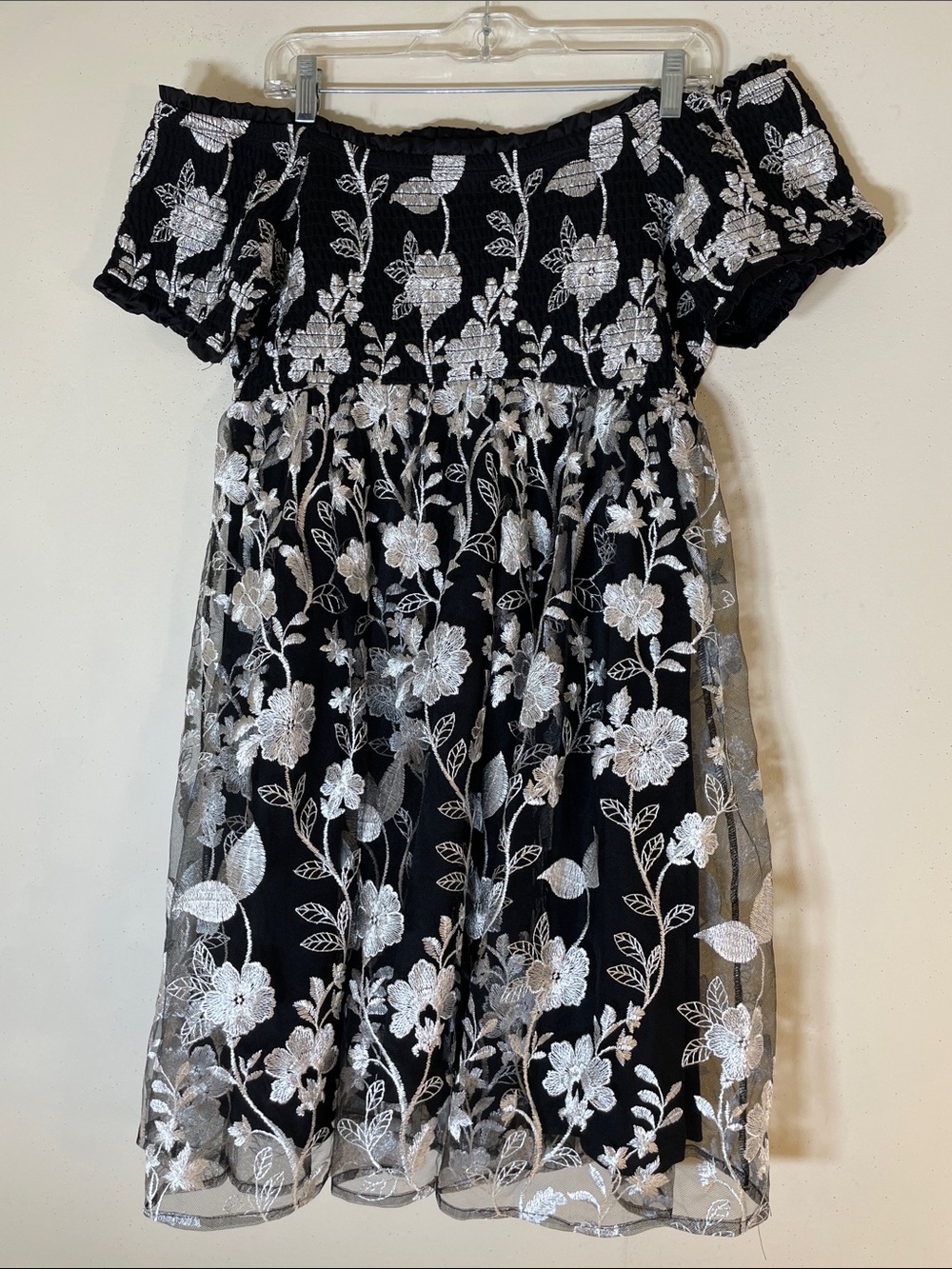 NEW! torrid Mini Lace Smocked Off-Shoulder Dress. 1X. - Picture 13 of 13